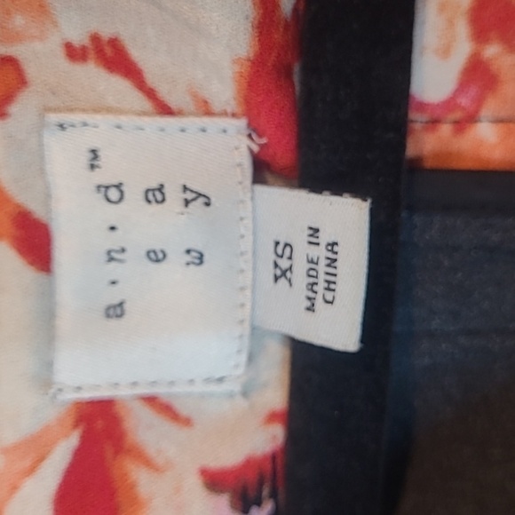 A New Day Floral Cap Sleeve Sheath Dress Black Rose Print Pullover V-Neck XS - Picture 14 of 16